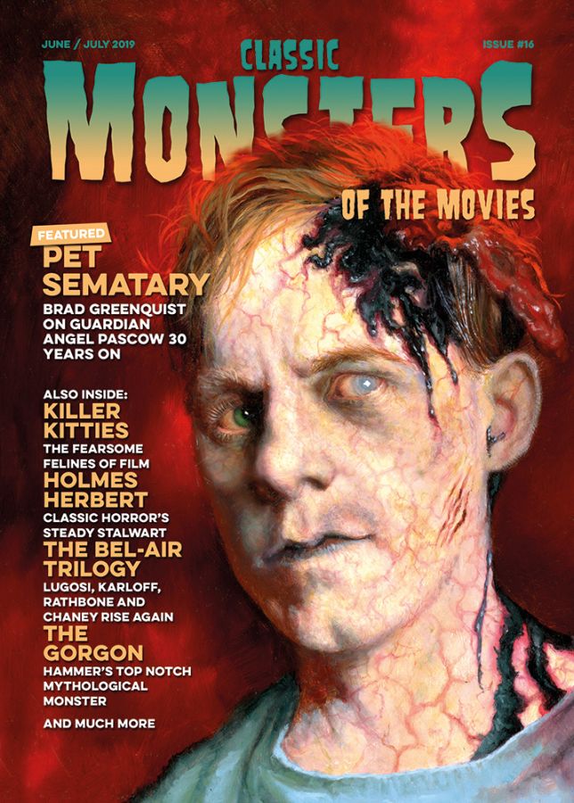 CLASSIC MONSTERS OF THE MOVIES magazine side cover Issue 16  June/July 2019