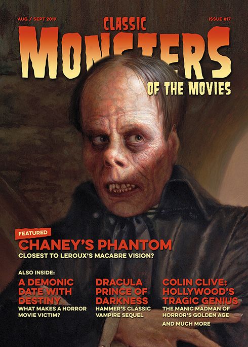 CLASSIC MONSTERS OF THE MOVIES magazine side cover Issue 17  August/September 2019