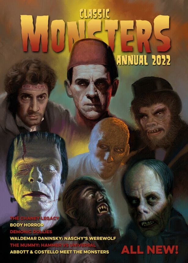 CLASSIC MONSTERS OF THE MOVIES magazine side cover  Annual   2022