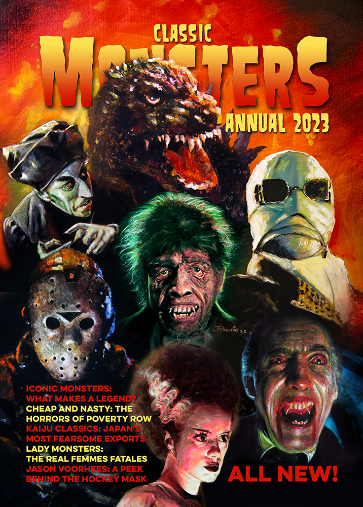 CLASSIC MONSTERS OF THE MOVIES magazine side cover  Annual   2023