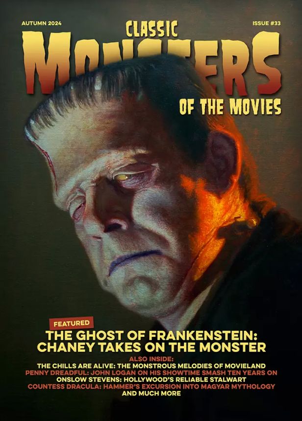 CLASSIC MONSTERS OF THE MOVIES magazine side cover Issue 33 Autumn 2024