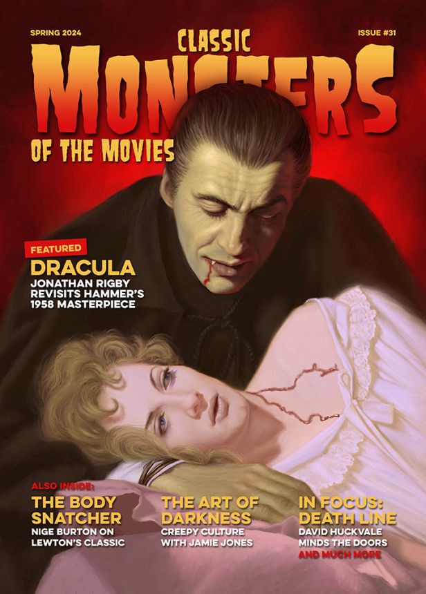 CLASSIC MONSTERS OF THE MOVIES magazine side cover Issue 31 Spring 2024