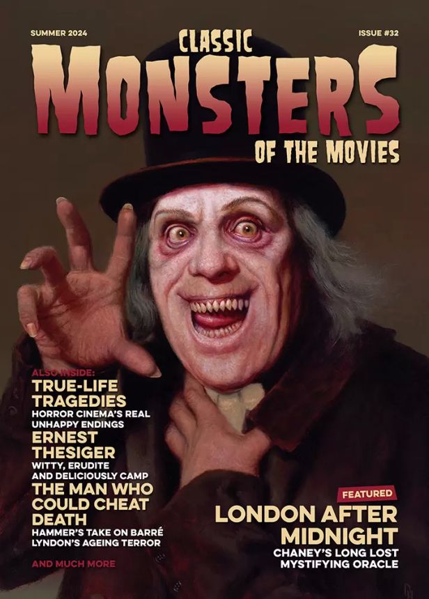 CLASSIC MONSTERS OF THE MOVIES magazine side cover Issue 32 Summer 2024