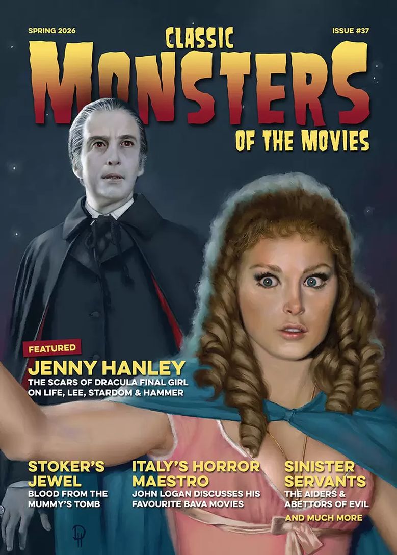 CLASSIC MONSTERS OF THE MOVIES magazine side cover Issue 37 Spring 2026