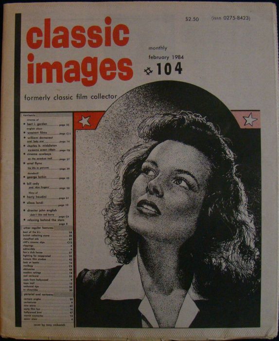 CLASSIC IMAGES magazine side cover Issue 104 February 1984