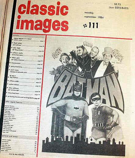 CLASSIC IMAGES magazine side cover Issue 111 September 1984