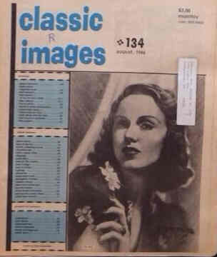 CLASSIC IMAGES magazine side cover Issue 134 August 1986