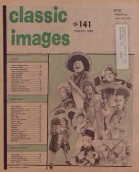 CLASSIC IMAGES magazine side cover Issue 141 March 1987