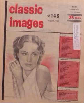 CLASSIC IMAGES magazine side cover Issue 146 August 1987