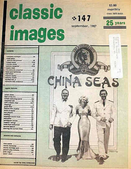 CLASSIC IMAGES magazine side cover Issue 147 September 1987