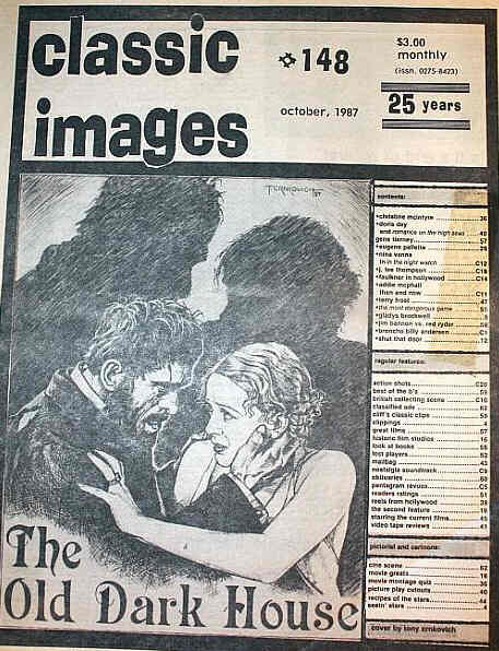 CLASSIC IMAGES magazine side cover Issue 148 October 1987