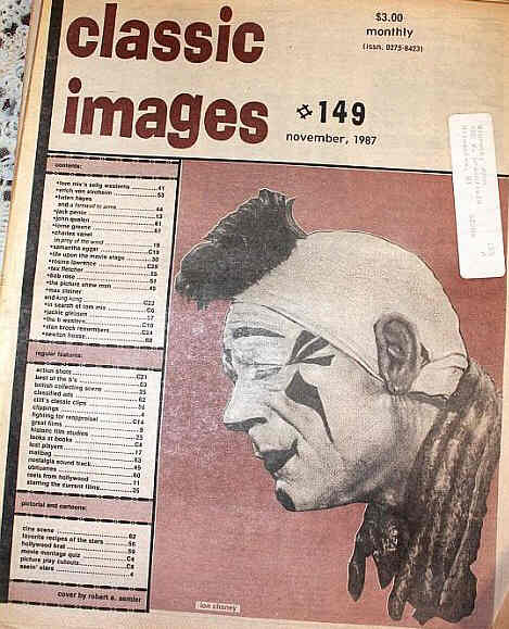 CLASSIC IMAGES magazine side cover Issue 149 November 1987