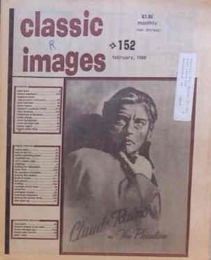 CLASSIC IMAGES magazine side cover Issue 152 February 1988