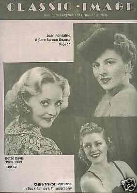 CLASSIC IMAGES magazine side cover Issue 173 November 1989