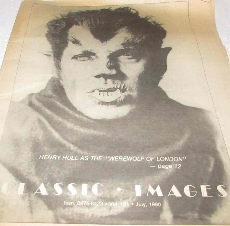 CLASSIC IMAGES magazine side cover Issue 181 July 1990
