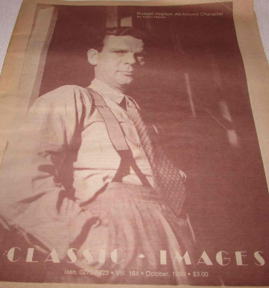 CLASSIC IMAGES magazine side cover Issue 184 October 1990