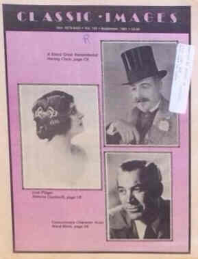CLASSIC IMAGES magazine side cover Issue 195 September 1991