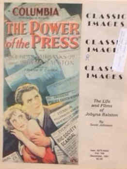 CLASSIC IMAGES magazine side cover Issue 198 December 1991