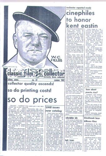 CLASSIC IMAGES magazine side cover Issue 24  1969