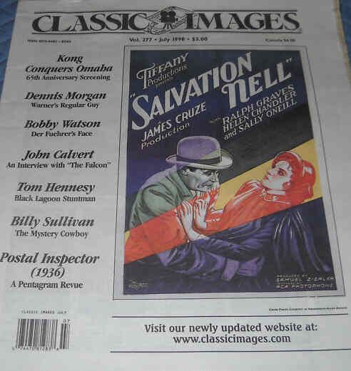 CLASSIC IMAGES magazine side cover Issue 277 July 1998
