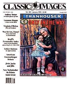 CLASSIC IMAGES magazine side cover Issue 283 January 1999