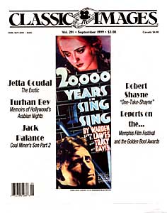 CLASSIC IMAGES magazine side cover Issue 291 September 1999