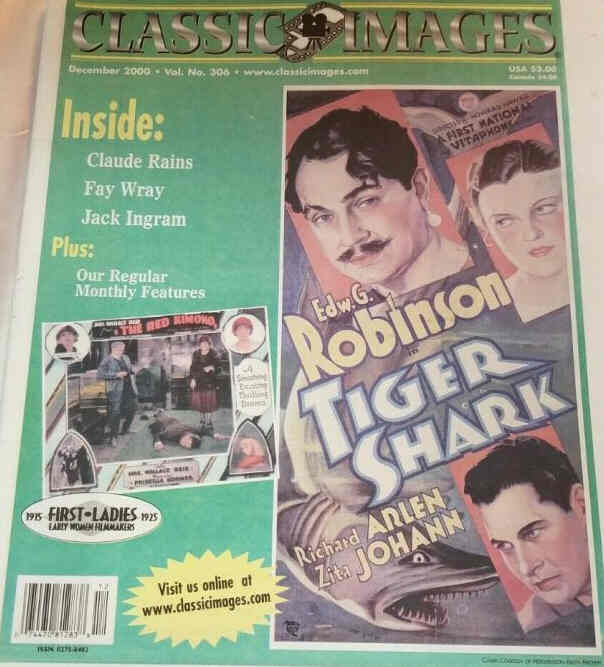 CLASSIC IMAGES magazine side cover Issue 306 December 2000