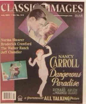CLASSIC IMAGES magazine side cover Issue 313 July 2001
