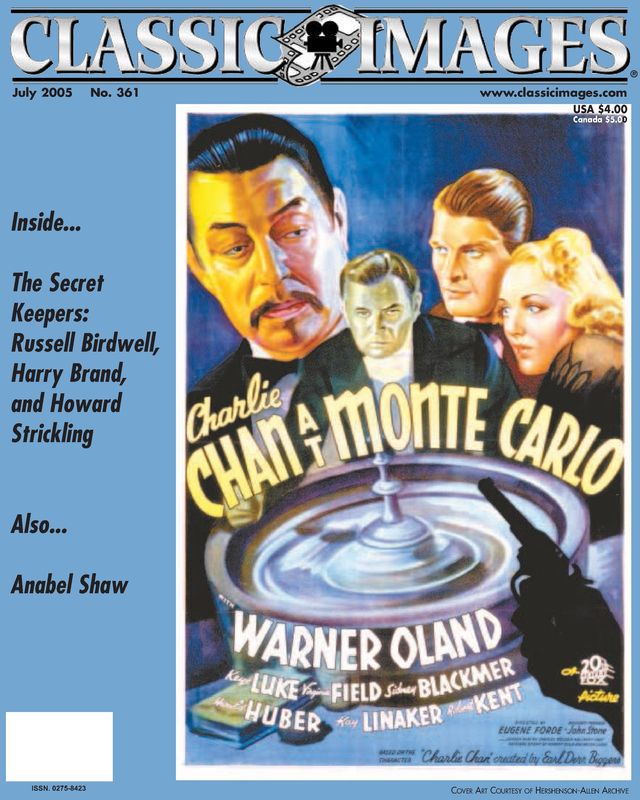 CLASSIC IMAGES magazine side cover Issue 361 July 2005