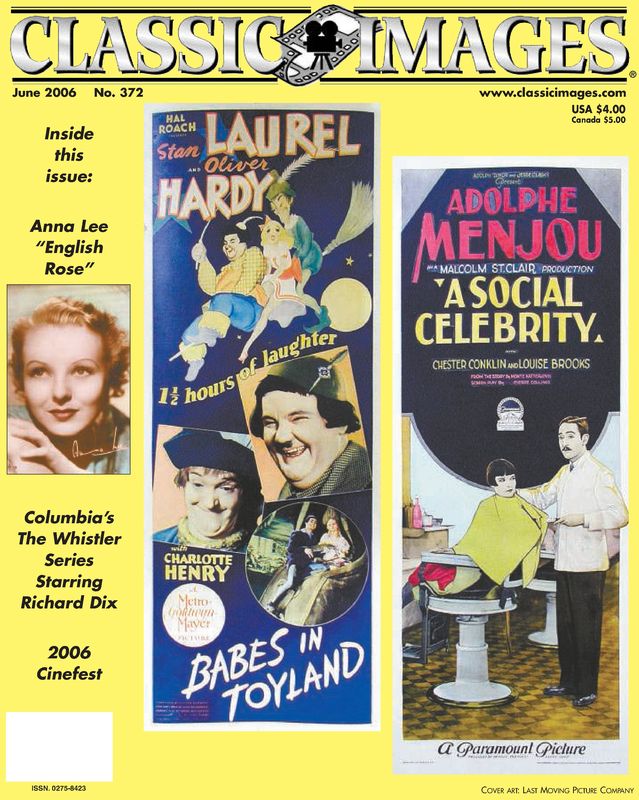 CLASSIC IMAGES magazine side cover Issue 372 June 2006