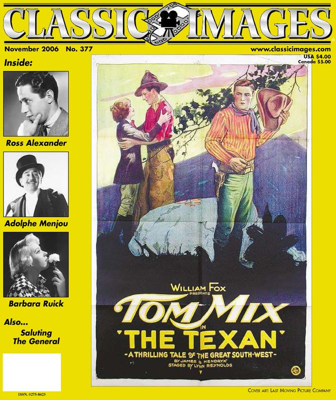 CLASSIC IMAGES magazine side cover Issue 377 November 2006