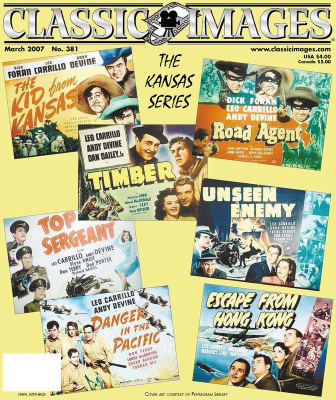 CLASSIC IMAGES magazine side cover Issue 381 March 2007