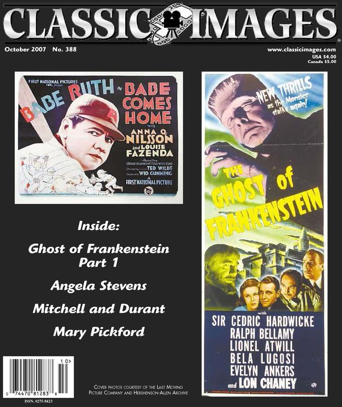 CLASSIC IMAGES magazine side cover Issue 388 October 2007
