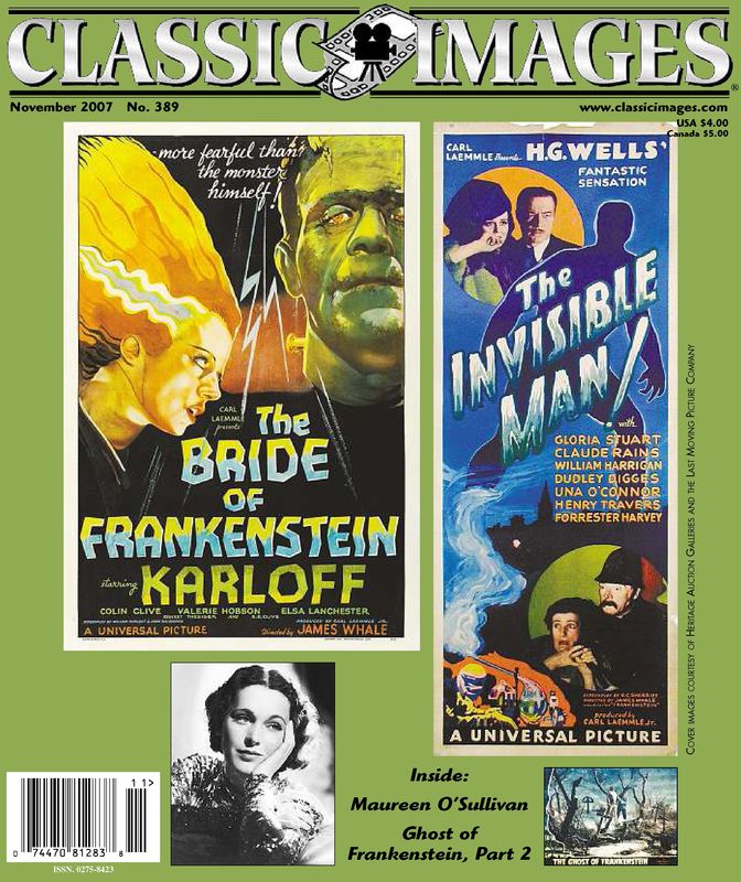 CLASSIC IMAGES magazine side cover Issue 389 November 2007