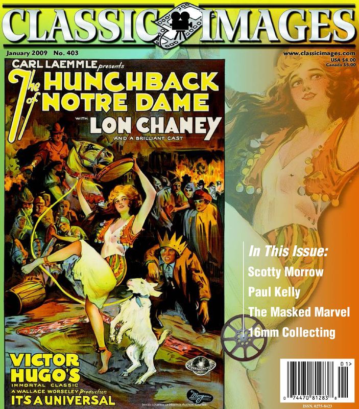 CLASSIC IMAGES magazine side cover Issue 403 January 2009