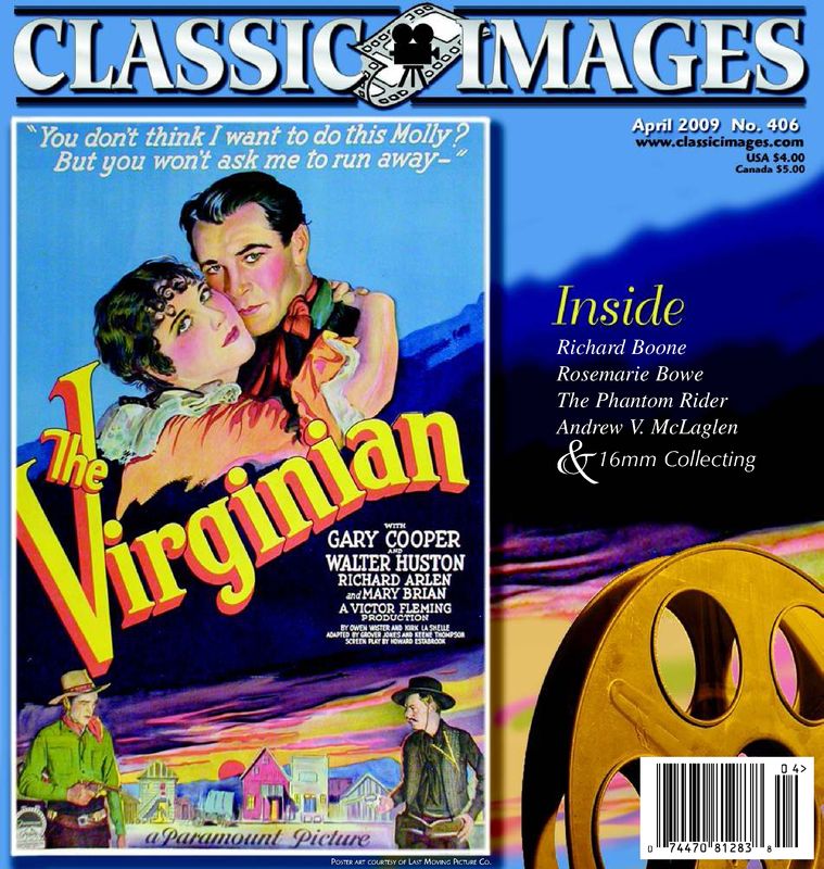 CLASSIC IMAGES magazine side cover Issue 406 April 2009