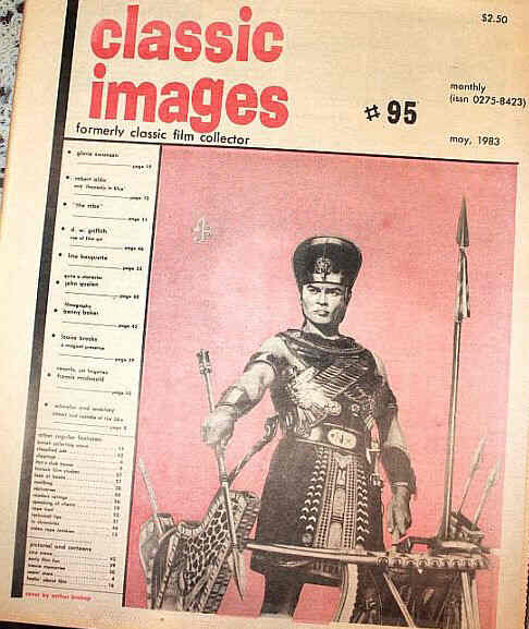 CLASSIC IMAGES magazine side cover Issue 95 May 1983