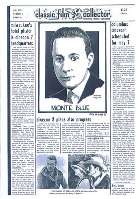 CLASSIC FILM COLLECTOR magazine side cover Issue 30  1970