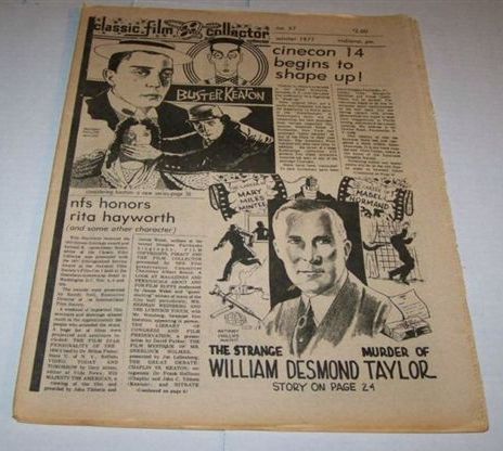 CLASSIC FILM COLLECTOR magazine side cover Issue 57 Winter 1977
