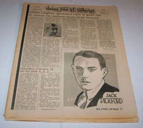 CLASSIC FILM COLLECTOR magazine side cover Issue 58 Spring 1978