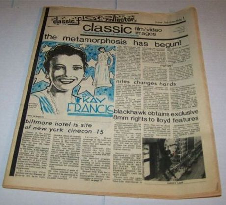 CLASSIC FILM COLLECTOR magazine side cover Issue 61  