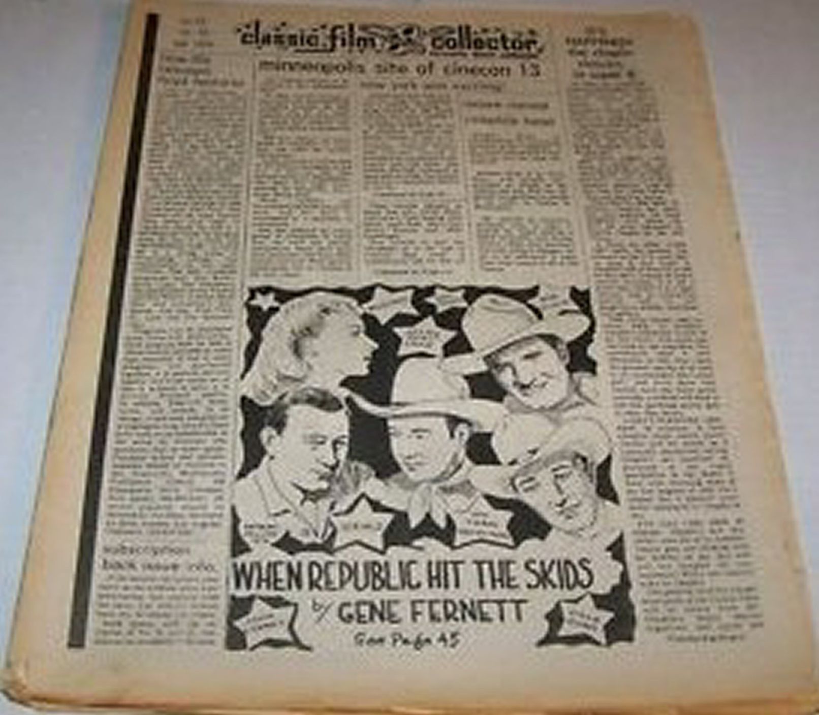 CLASSIC FILM COLLECTOR magazine side cover Issue 52   