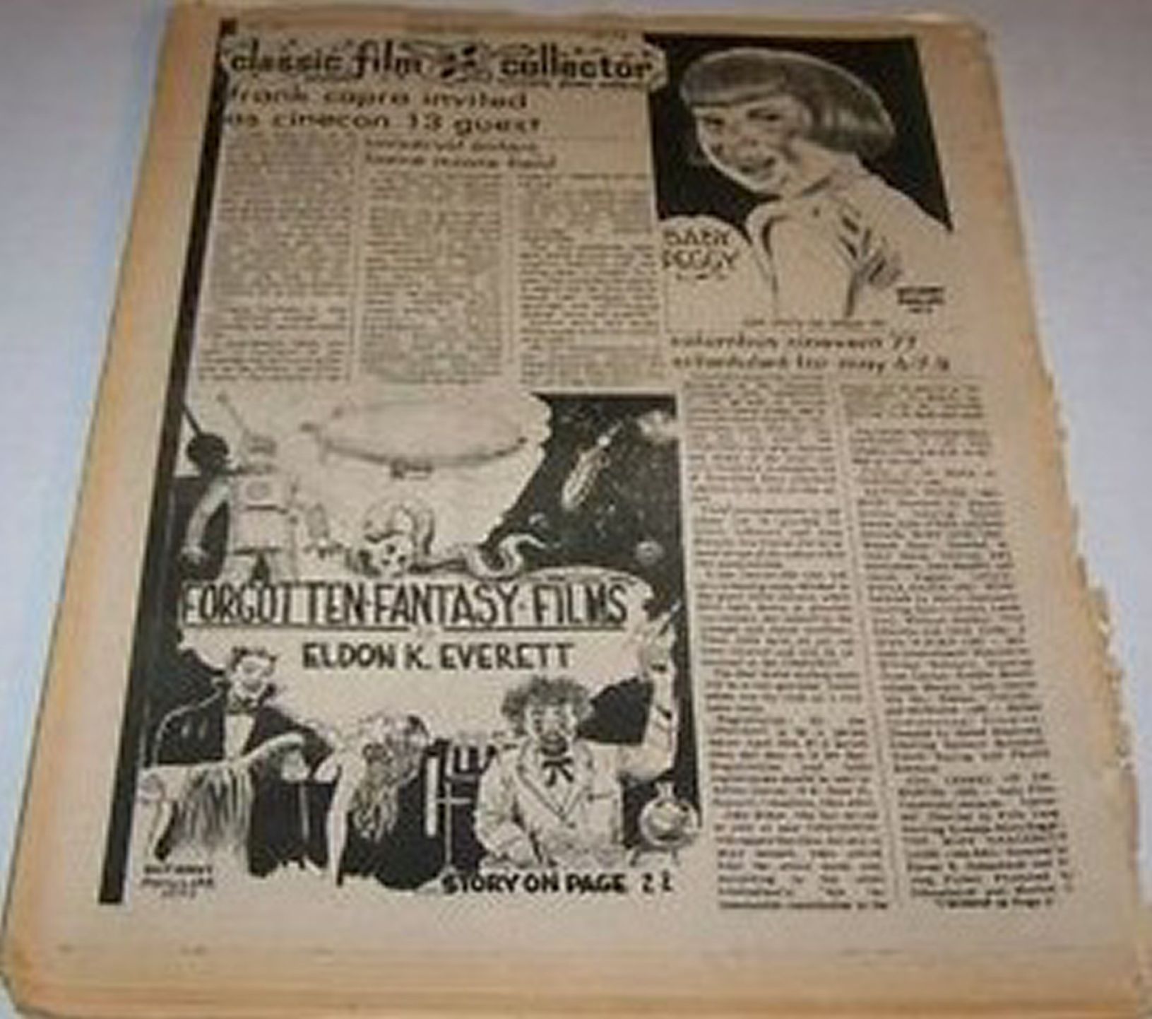 CLASSIC FILM COLLECTOR magazine side cover Issue 54   