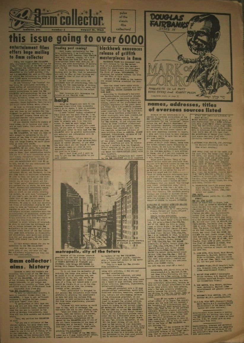 CLASSIC IMAGES magazine side cover Issue 5 15 August 1963