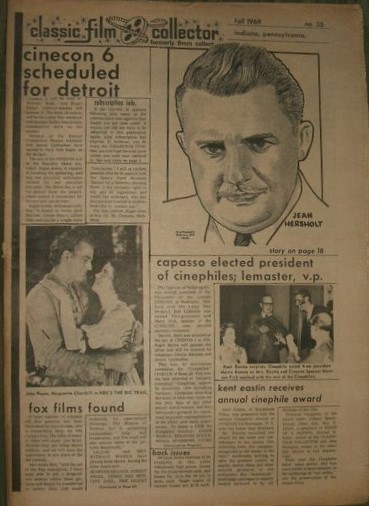 CLASSIC IMAGES magazine side cover Issue 25 Fall 1969