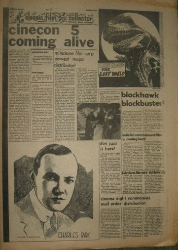CLASSIC IMAGES magazine side cover Issue 23 Spring 1969
