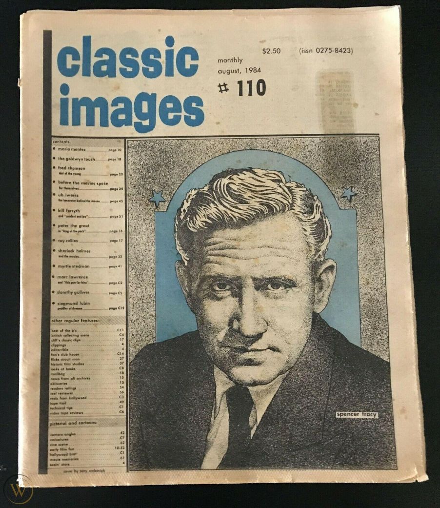 CLASSIC IMAGES magazine side cover Issue 110  August 1984
