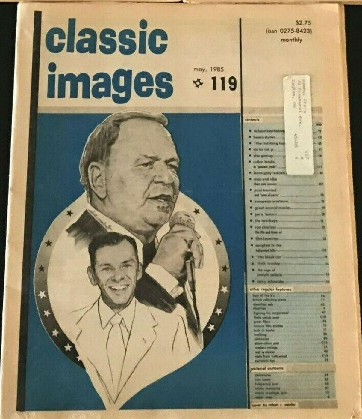 CLASSIC IMAGES magazine side cover Issue 119  May 1985