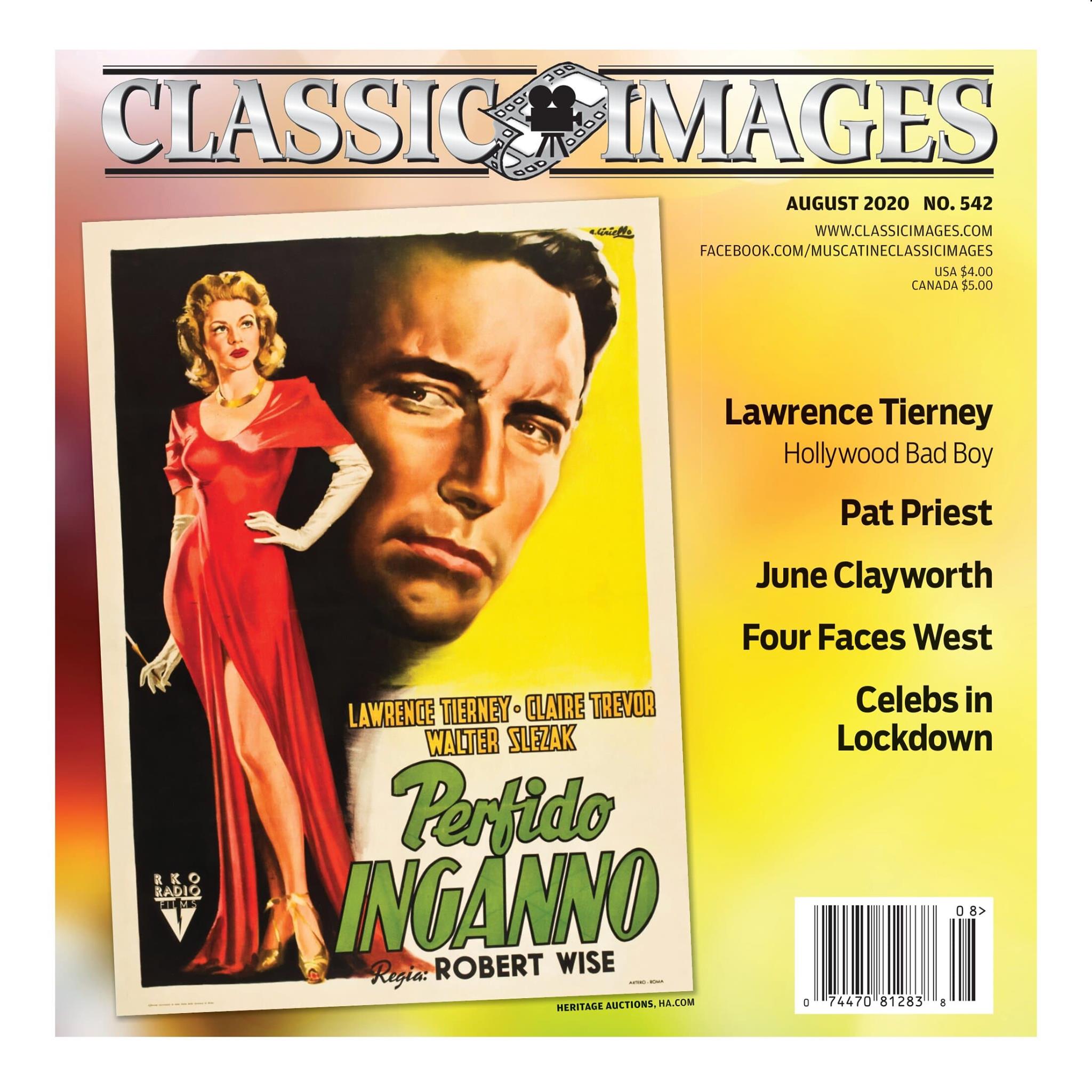CLASSIC IMAGES magazine side cover Issue 542  August 2020