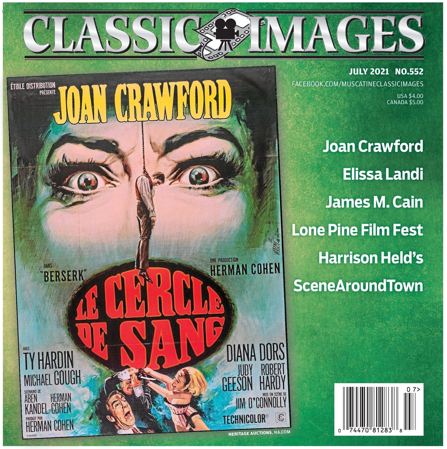 CLASSIC IMAGES magazine side cover Issue 552  July 2021